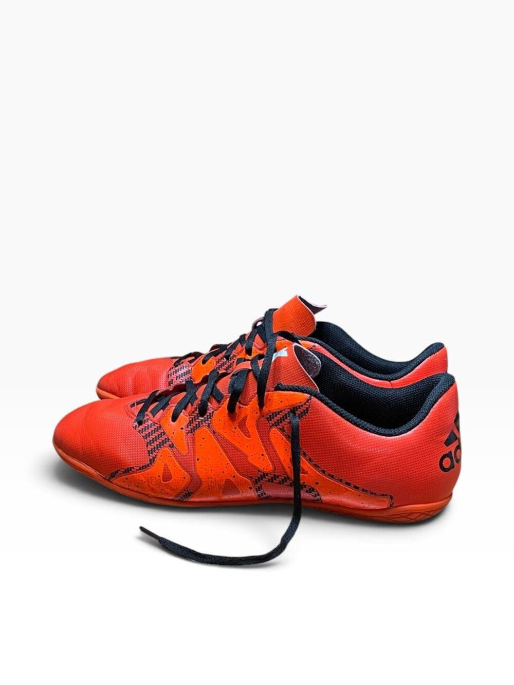 ADIDAS X 15.3 IC ORANGE/BLACK Men's indoor soccer shoes size 10.5